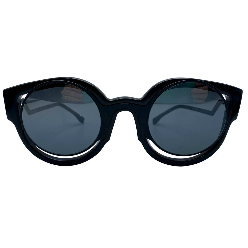 Fendi Paradeyes Black Sunglasses Women Cat Eye Tinted (FF 0137/S) w/Case - Picture 9 of 11